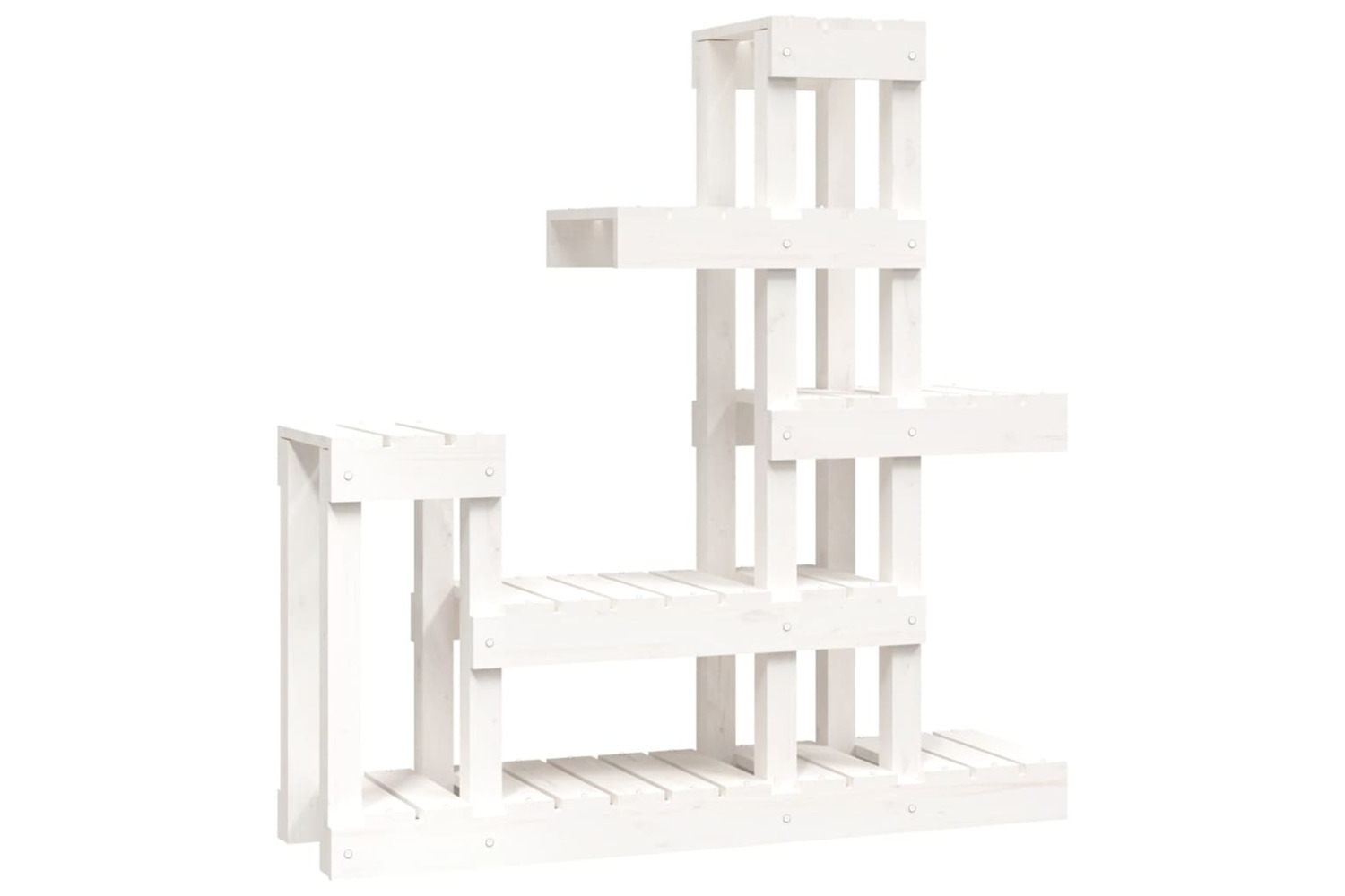 vidaXL 822103 Plant Stand White 92x25x97cm Solid Wood Pine