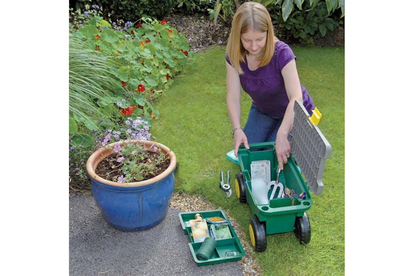 Draper Tools 415125 Garden Tool Cart And Seat 56x27.2x30.4 Cm Green 60852