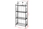 Vidaxl 40780 Plant Rack Square Black