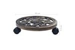 Vidaxl 48227 Plant Trolleys 6 Pcs Bronze 30 Cm Plastic