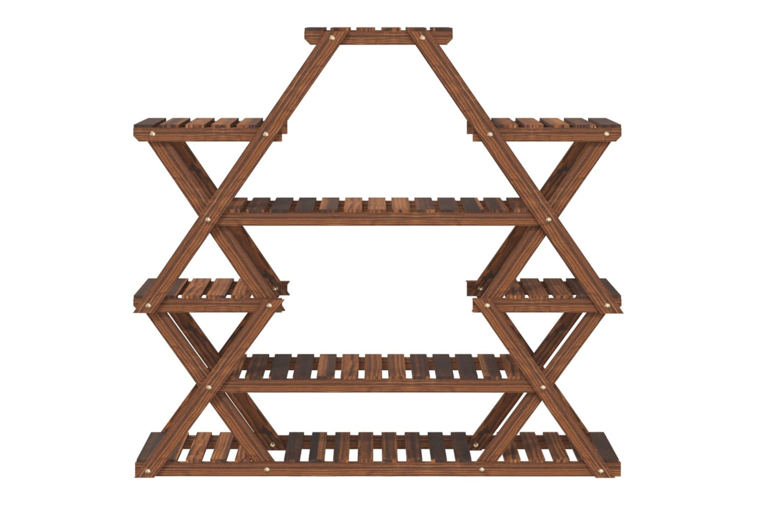 vidaXL 362877 Flower Stand 110x25x105cm Solid Wood Fir