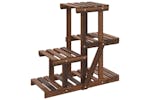 Vidaxl 362869 Flower Stand 58x25x51 Cm Solid Wood Fir