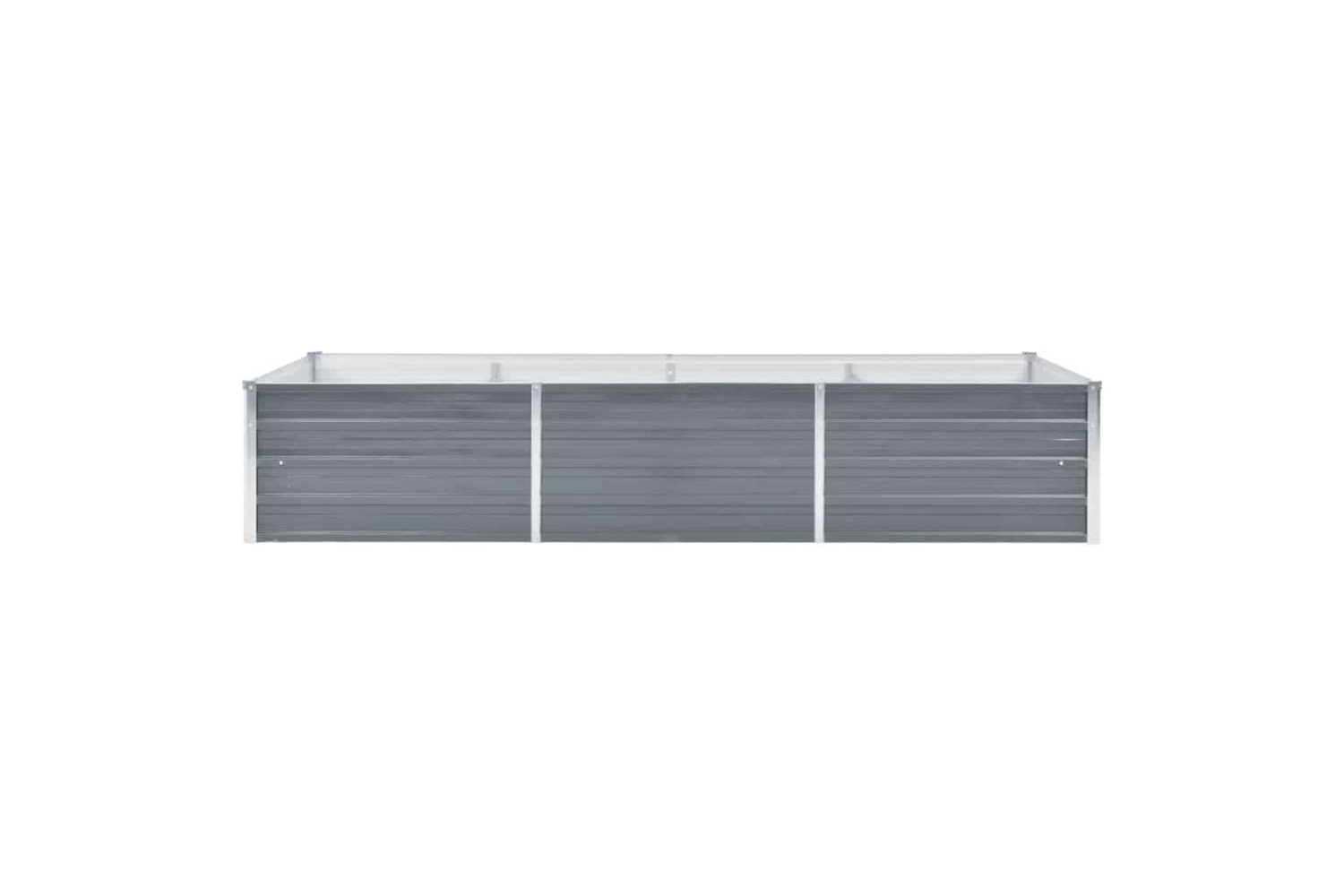 vidaXL 44842 Garden Raised Bed Galvanised Steel 240x80x45cm Grey