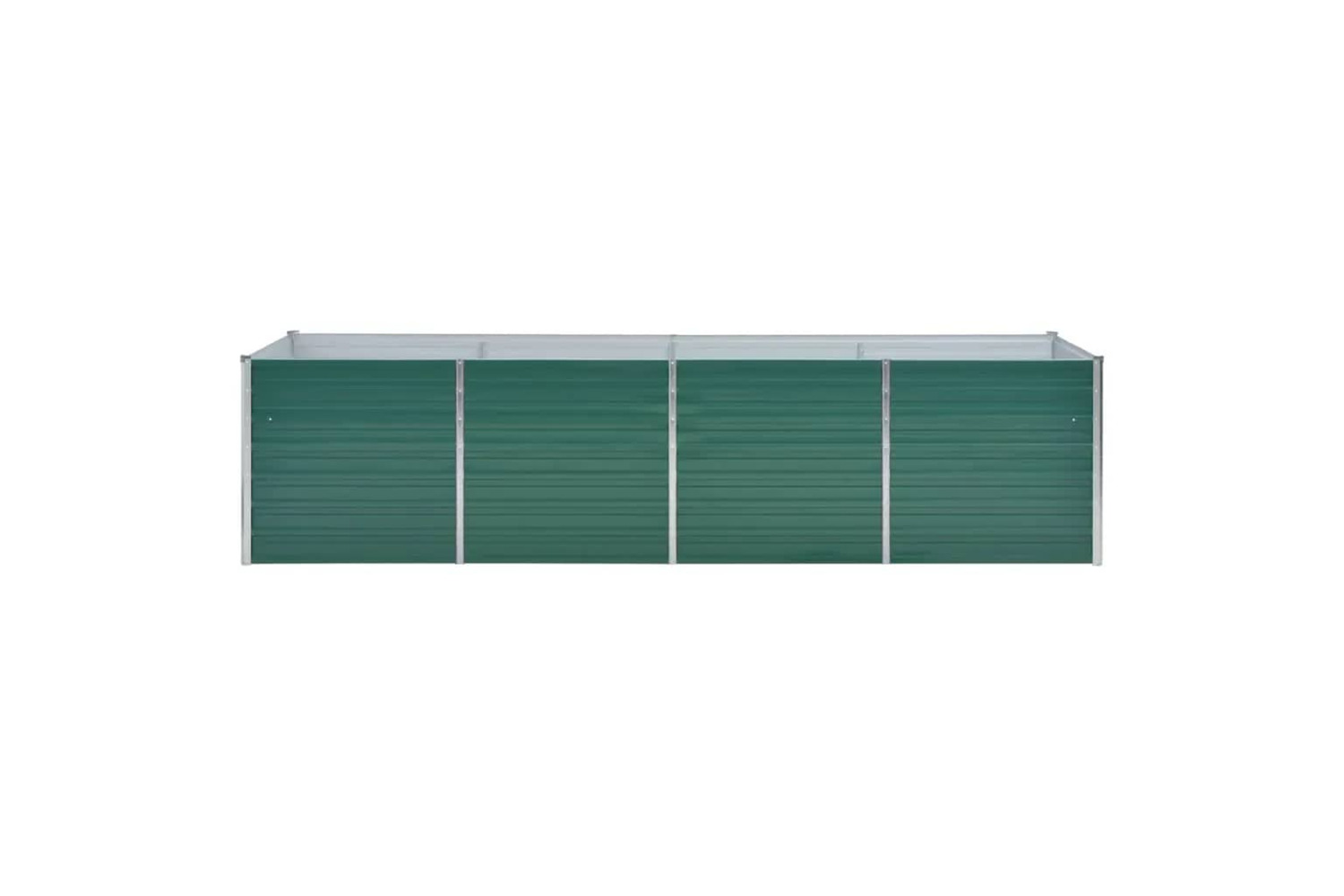 vidaXL 44845 Garden Raised Bed Galvanised Steel 320x80x77cm Green