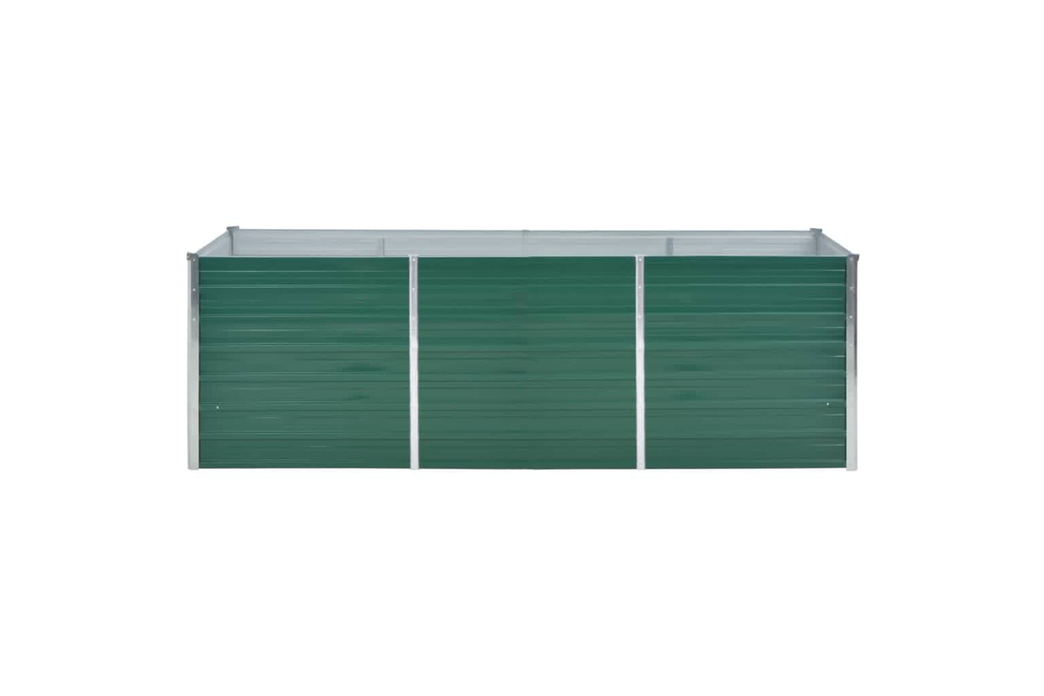 vidaXL 44841 Garden Raised Bed Galvanised Steel 240x80x77cm Green