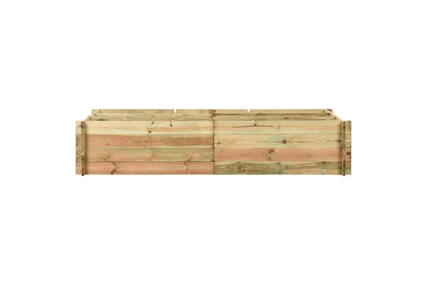 Vidaxl 43345 Garden Raised Vegetable Bed Impregnated Pinewood 197x100x40 Cm