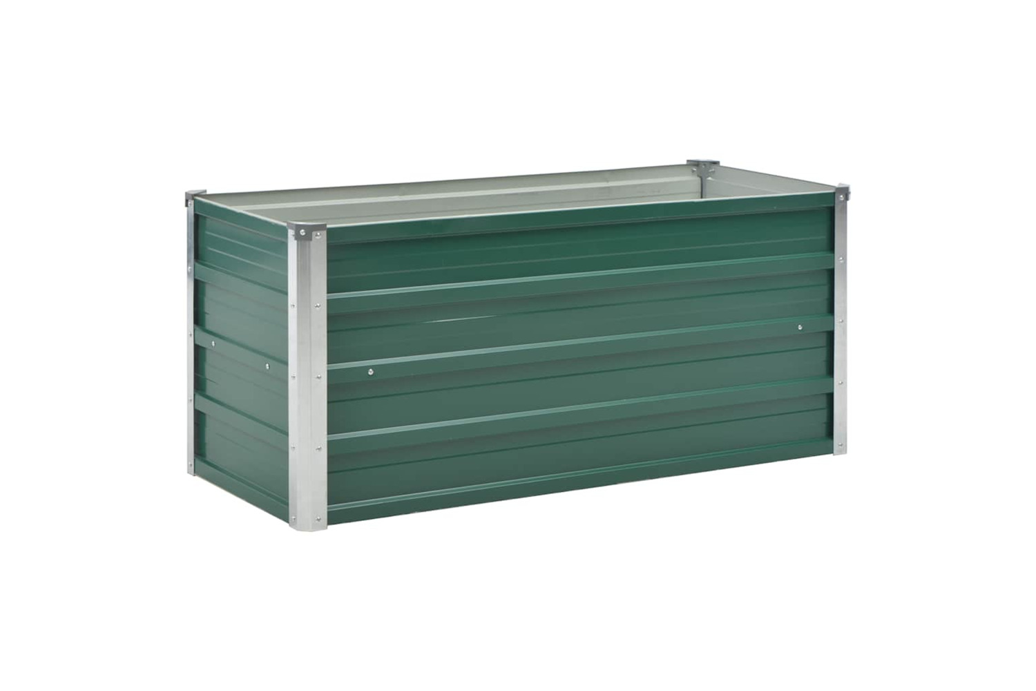Vidaxl Garden Raised Bed Galvanised Steel 100x40x45 Cm Green