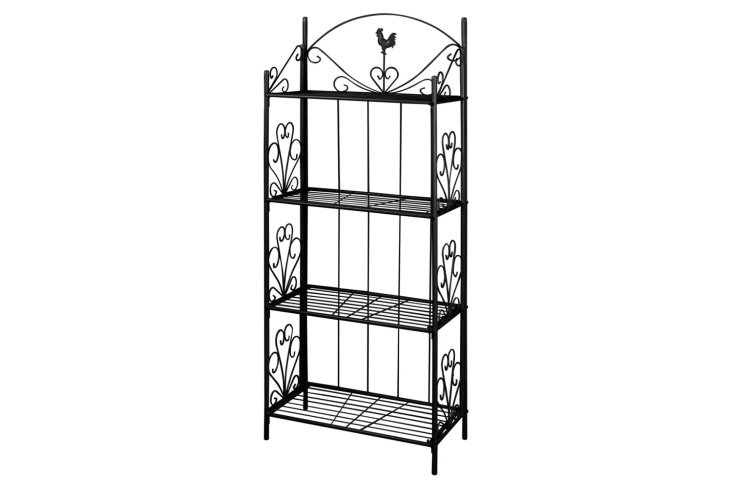 vidaXL 40780 Plant Rack Square Black