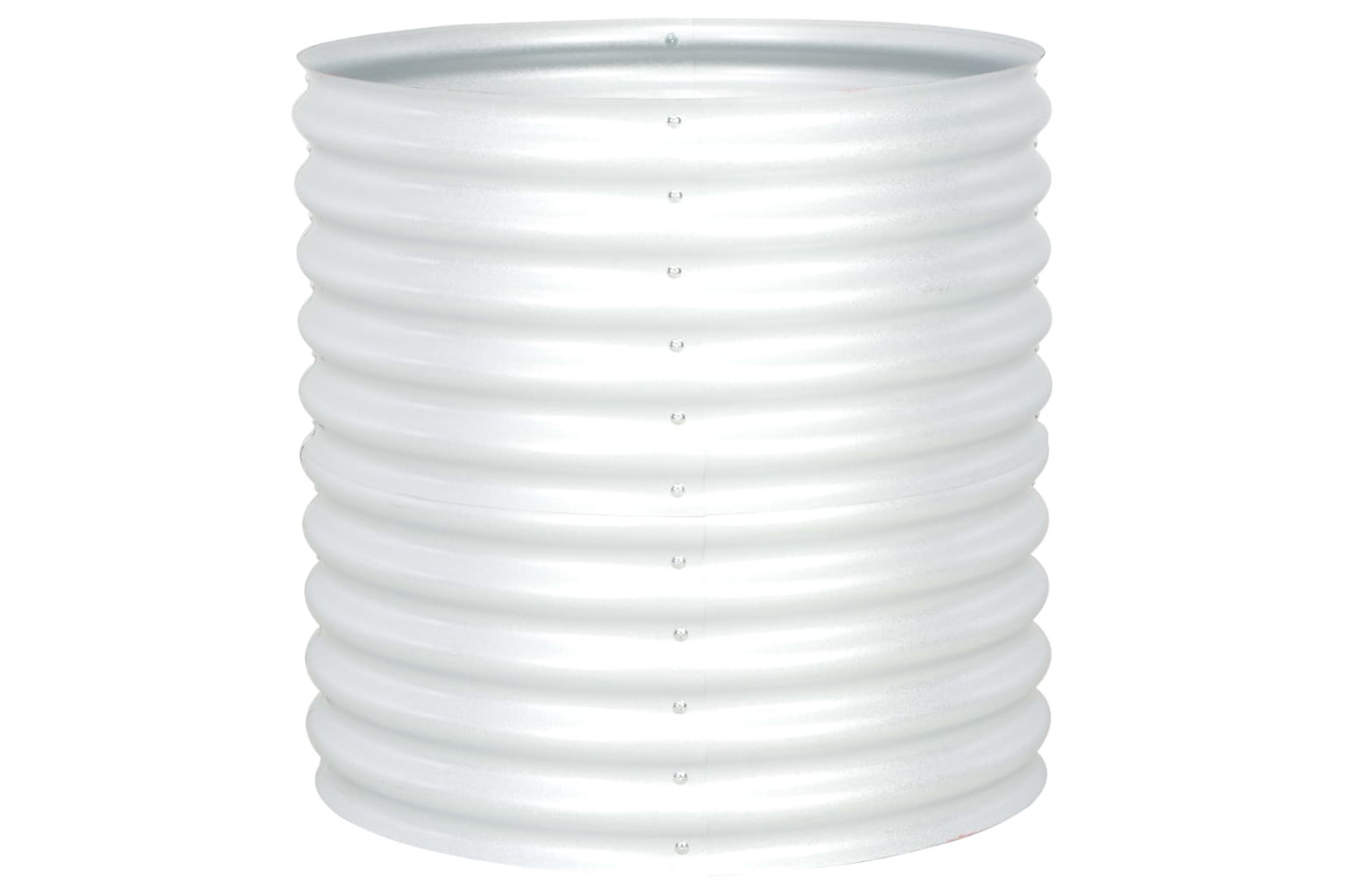 vidaXL 45515 Garden Raised Bed 80x80x81cm Galvanised Steel Silver