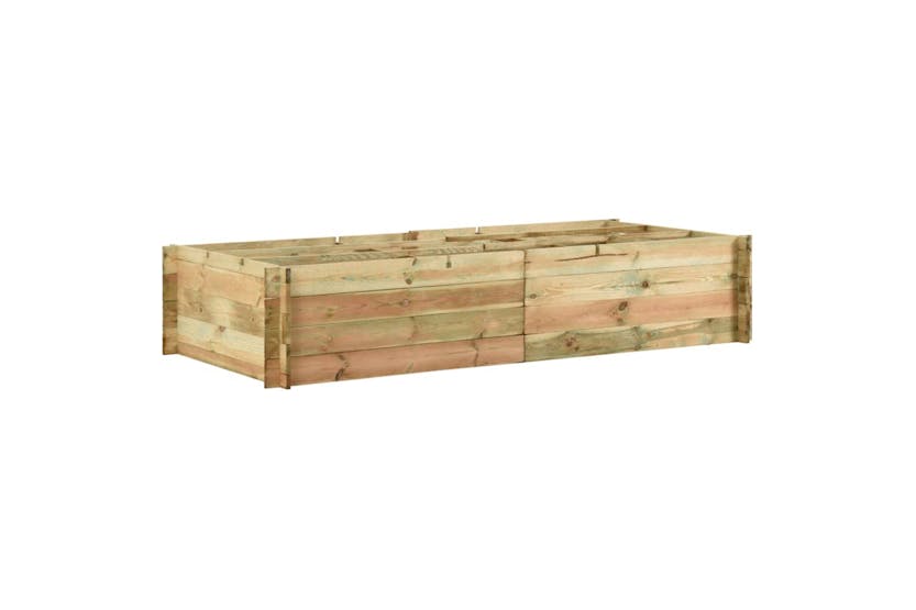 Vidaxl 43345 Garden Raised Vegetable Bed Impregnated Pinewood 197x100x40 Cm