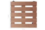 Vidaxl 3143927 Plant Trolleys 4 Pcs Brown 30x30x7,5 Cm Wpc