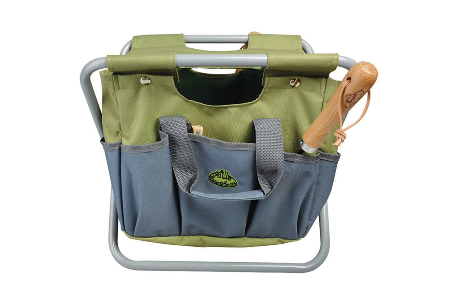 Esschert Design 404635 Garden Tool Bag And Stool Grey Gt85