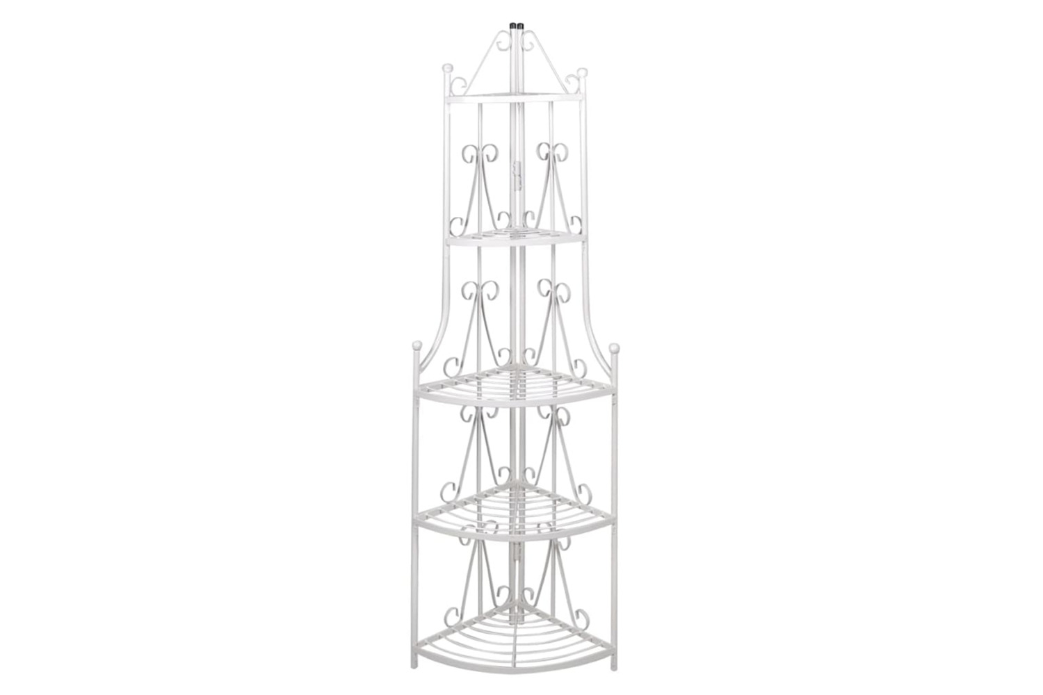vidaXL 40783 Corner Plant Rack White
