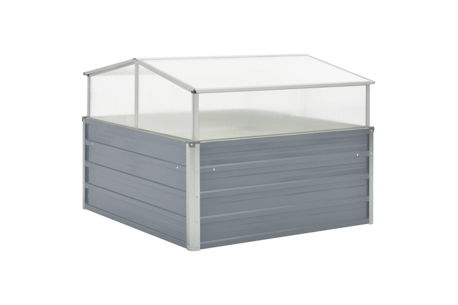 Vidaxl Greenhouse 100x100x85 Cm Galvanised Steel Grey