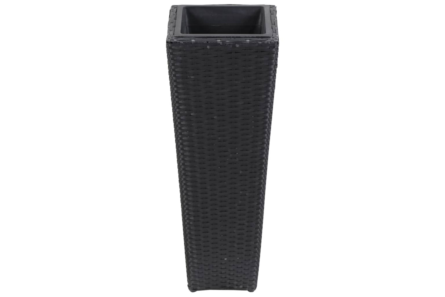 vidaXL 46927 Garden Raised Bed 30x30x80cm Poly Rattan Black