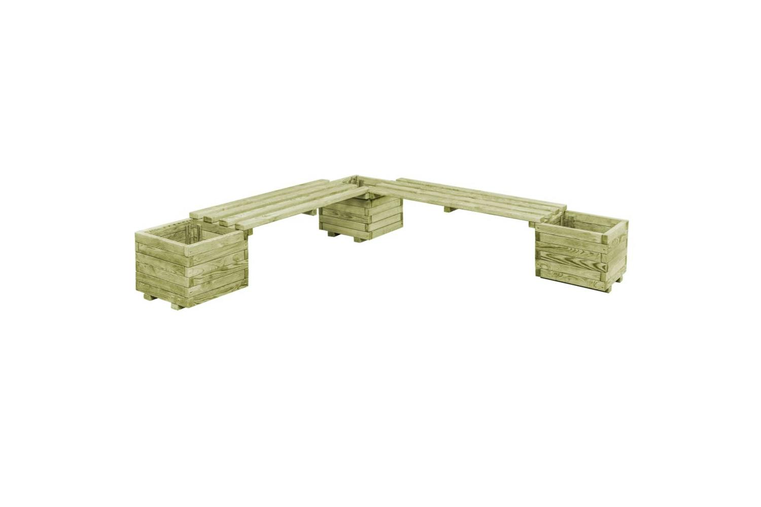 Vidaxl 44948 Garden Planter Bench Impregnated Pinewood