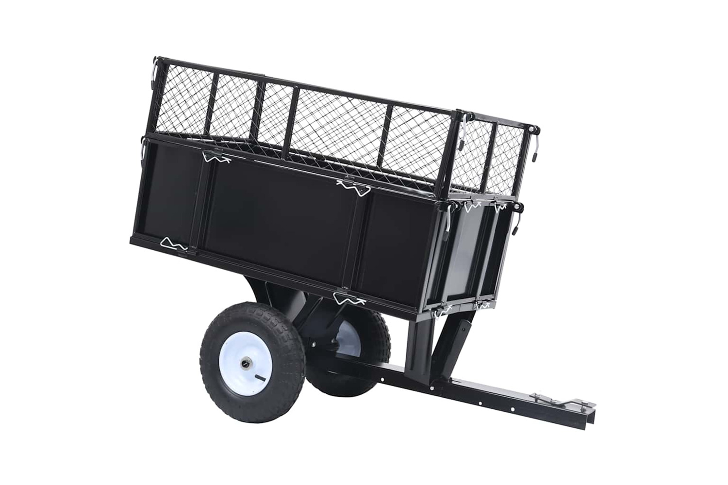 Vidaxl Tipping Trailer For Lawn Mower 150 Kg Load