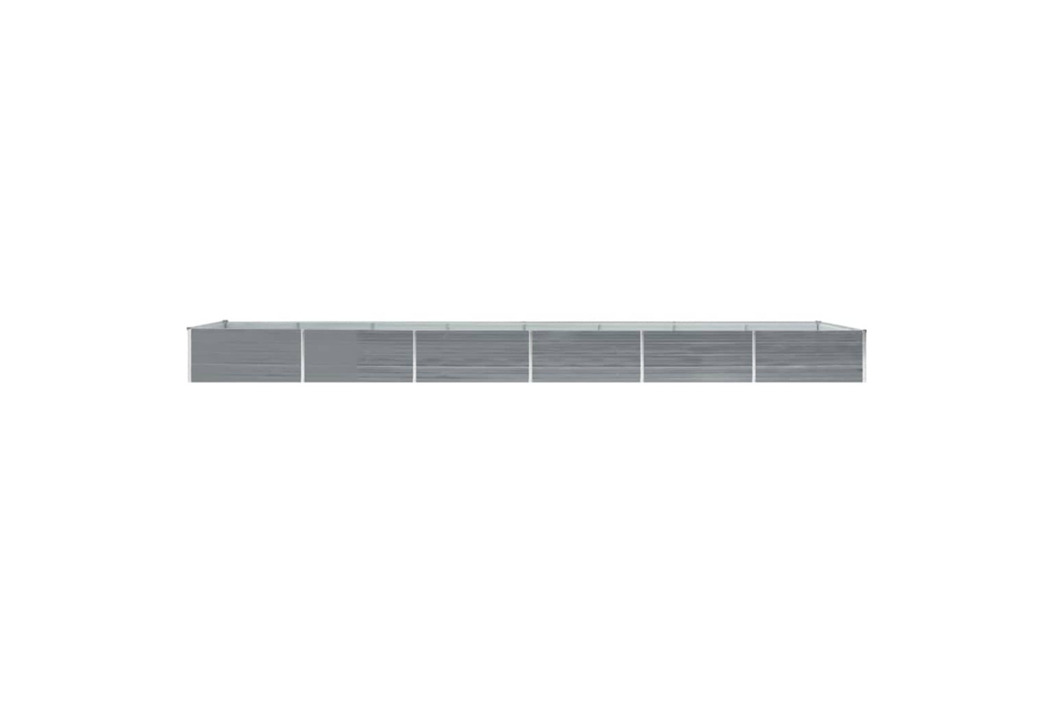 vidaXL 47072 Garden Raised Bed Galvanised Steel 600x80x45cm Grey