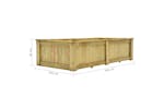 Vidaxl 49097 Raised Bed 196x100x50 Cm Impregnated Pinewood