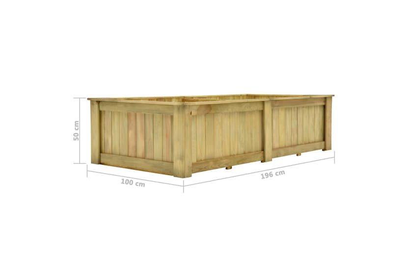 Vidaxl 49097 Raised Bed 196x100x50 Cm Impregnated Pinewood