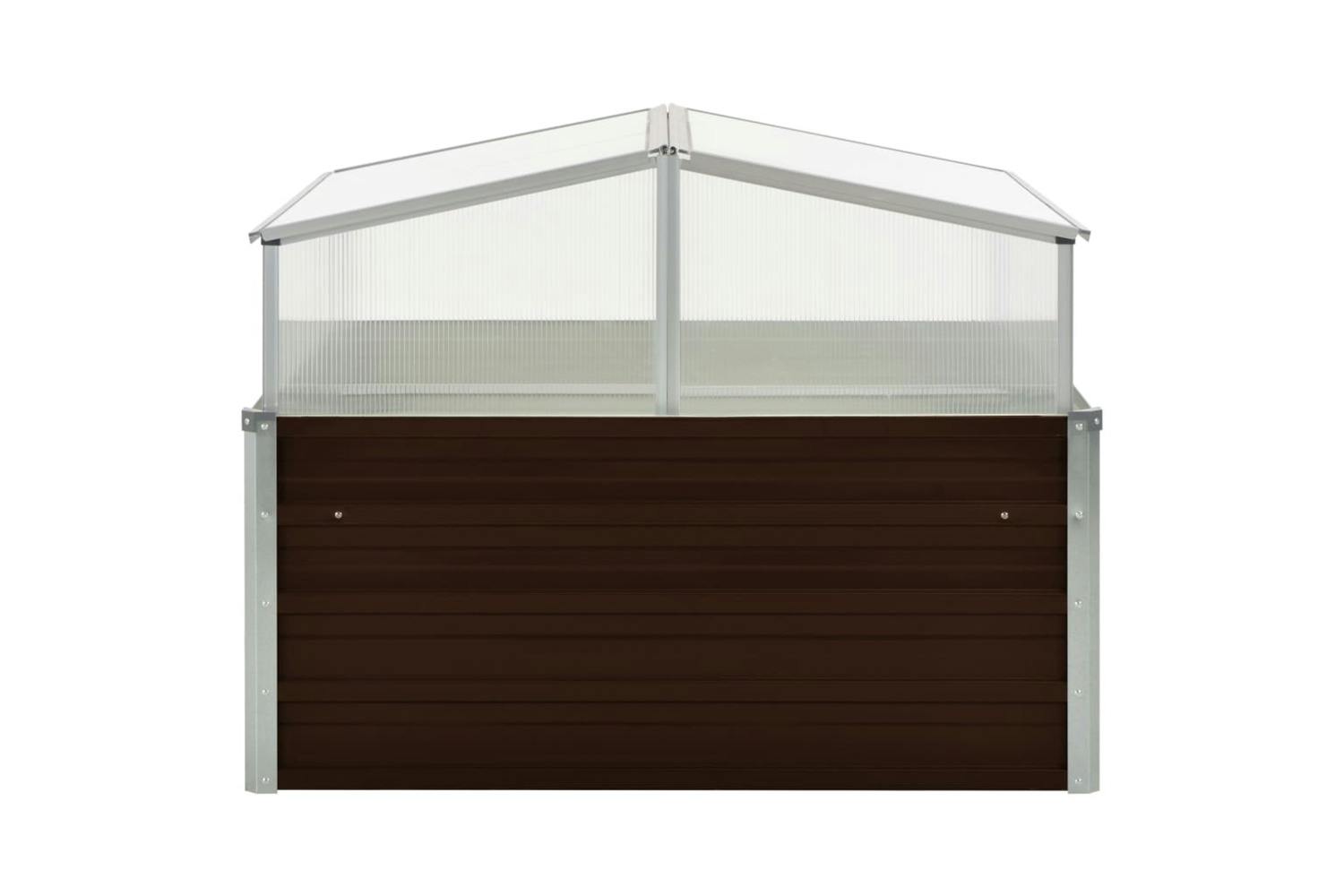 Vidaxl 45711 Greenhouse Brown 100x100x85 Cm Galvanised Steel