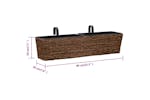 Vidaxl 45581 Garden Planters 2 Pcs Water Hyacinth Brown