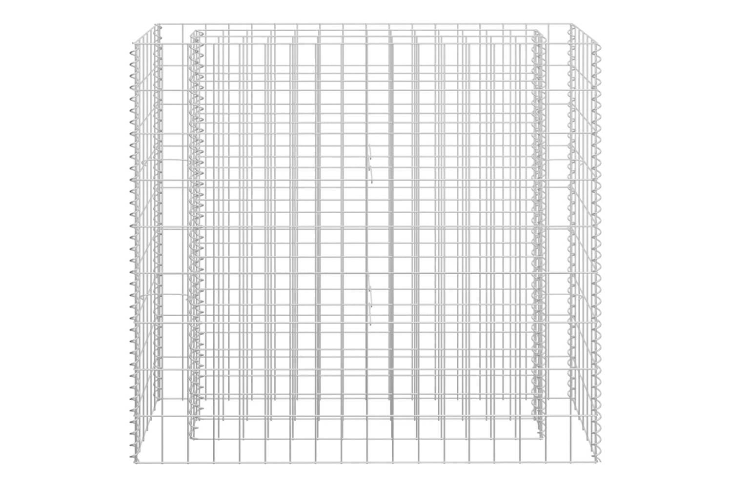 vidaXL 145631 Gabion Raised Bed Galvanised Steel 90x30x90cm