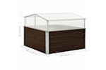 Vidaxl 45711 Greenhouse Brown 100x100x85 Cm Galvanised Steel