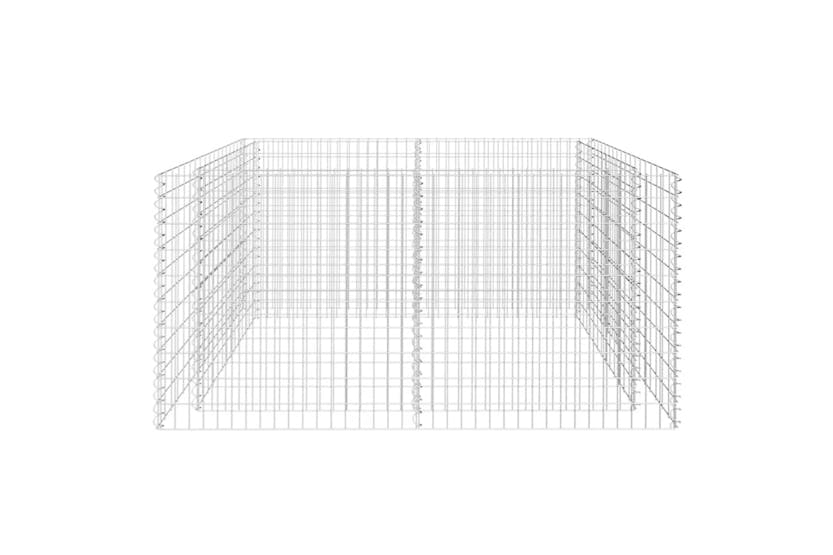 Vidaxl 142366 Gabion Raised Bed Steel 180x90x100 Cm Silver