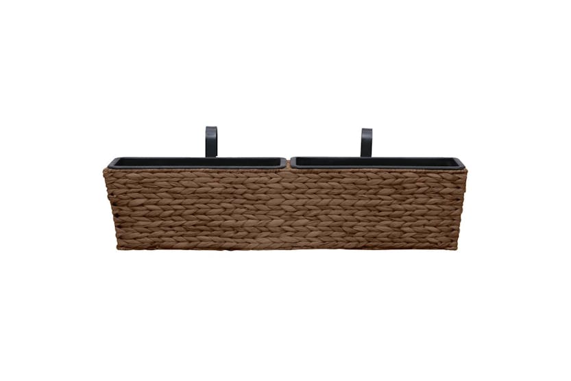 Vidaxl 45581 Garden Planters 2 Pcs Water Hyacinth Brown