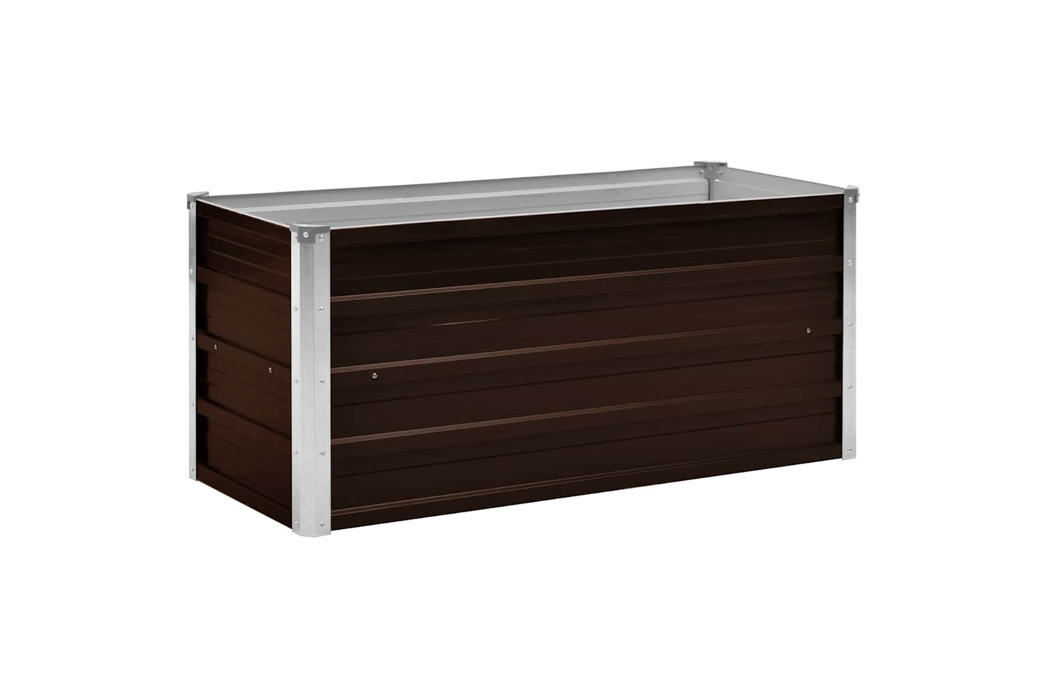 Vidaxl Garden Raised Bed Brown 100x40x45 Cm Galvanised Steel