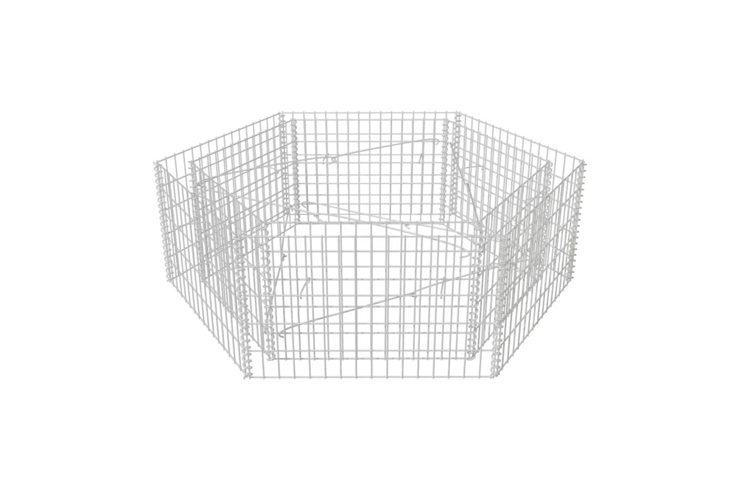 vidaXL 142534 Hexagonal Gabion Raised Bed 160x140x50cm