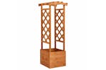 Vidaxl 47251 Trellis Planter With Arch 49x39x130 Cm Firwood