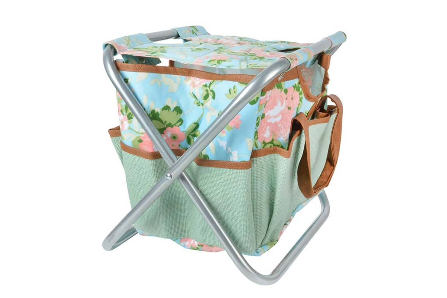 Esschert Design 442401 Garden Tool Stool Rose Print