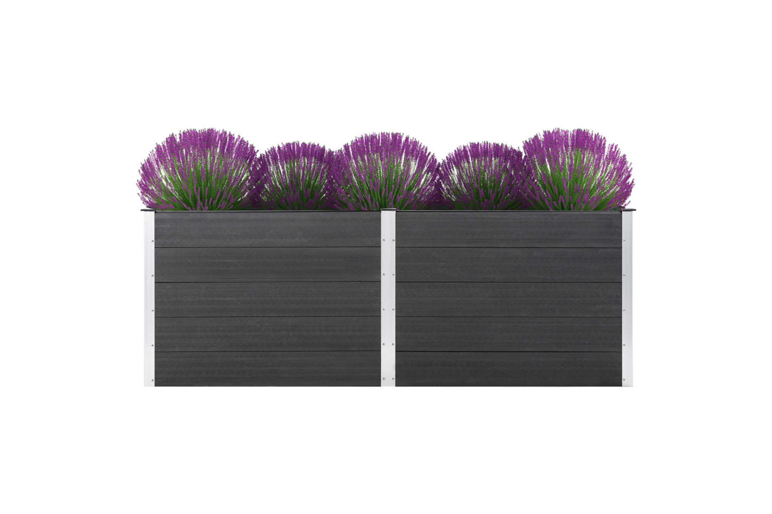 vidaXL 49060 Garden Raised Bed 250x100x91cm Wpc Grey