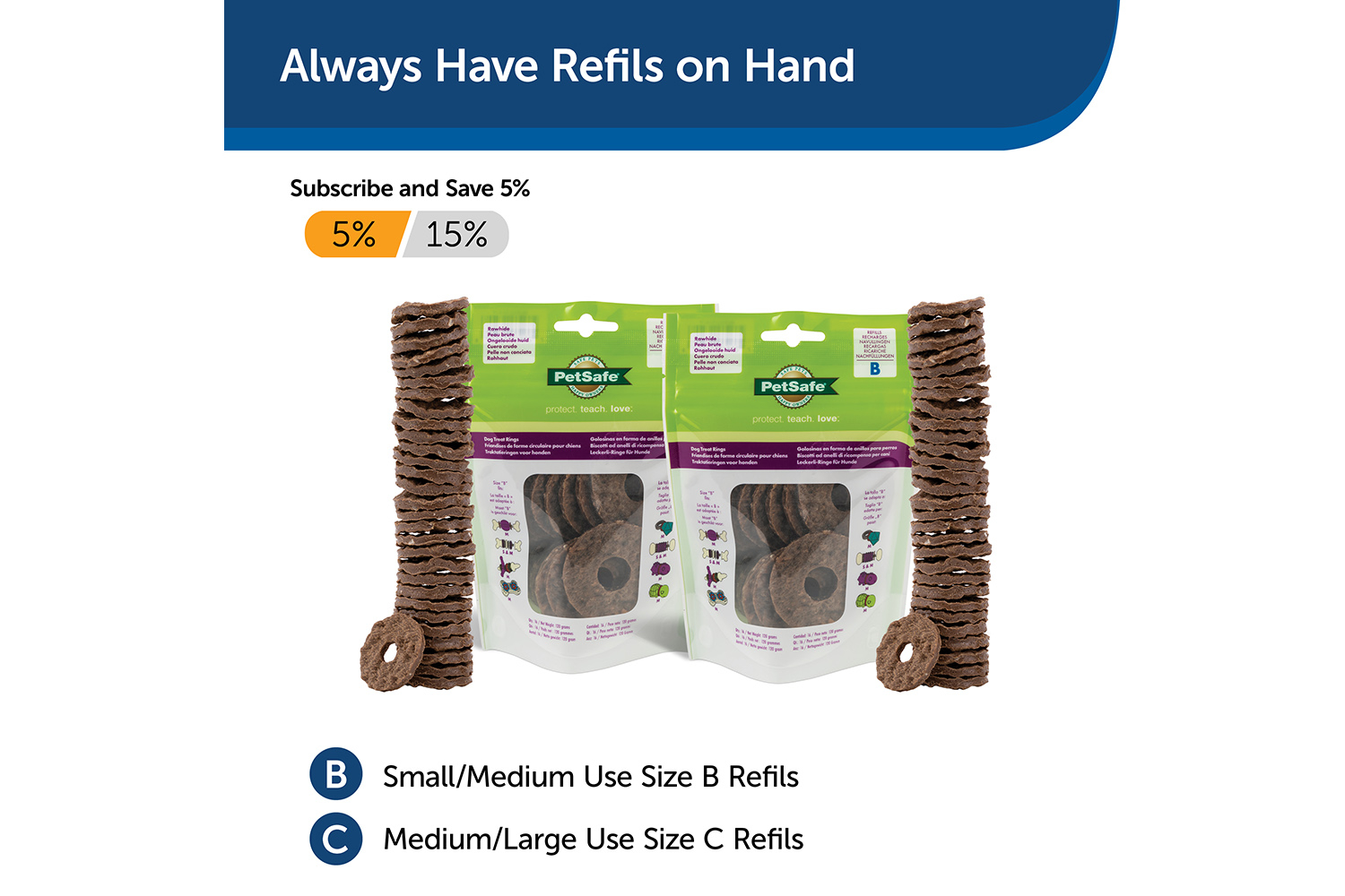 Petsafe BB-CORN-ML-19 BusyBuddy Cravin Corncob Treat Ring | Medium/Large