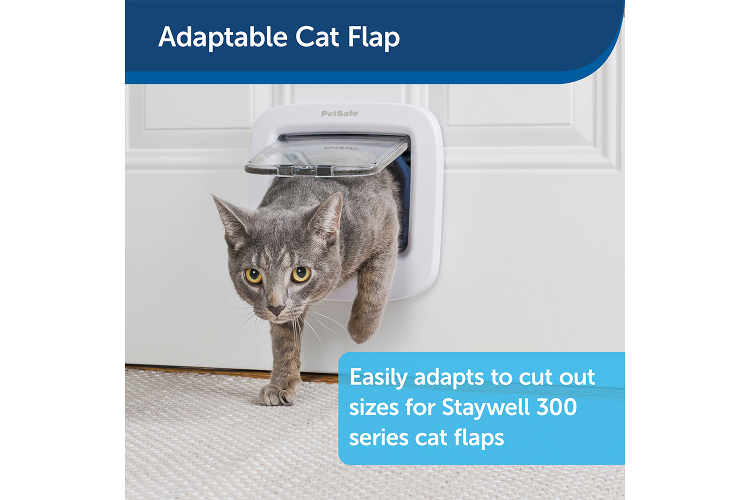 Petsafe PPA19-16732 Staywell Manual Locking Cat Flap | White