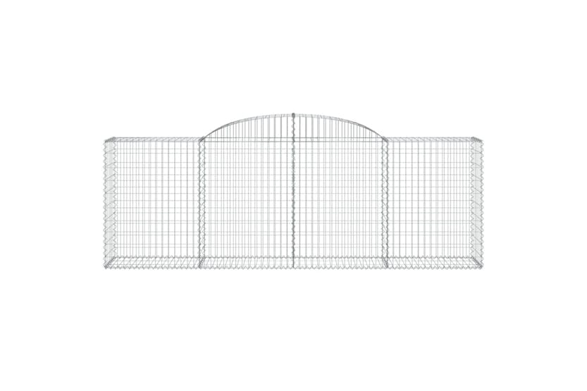 Vidaxl 153515 Arched Gabion Basket 300x50x100/120 Cm Galvanised Iron