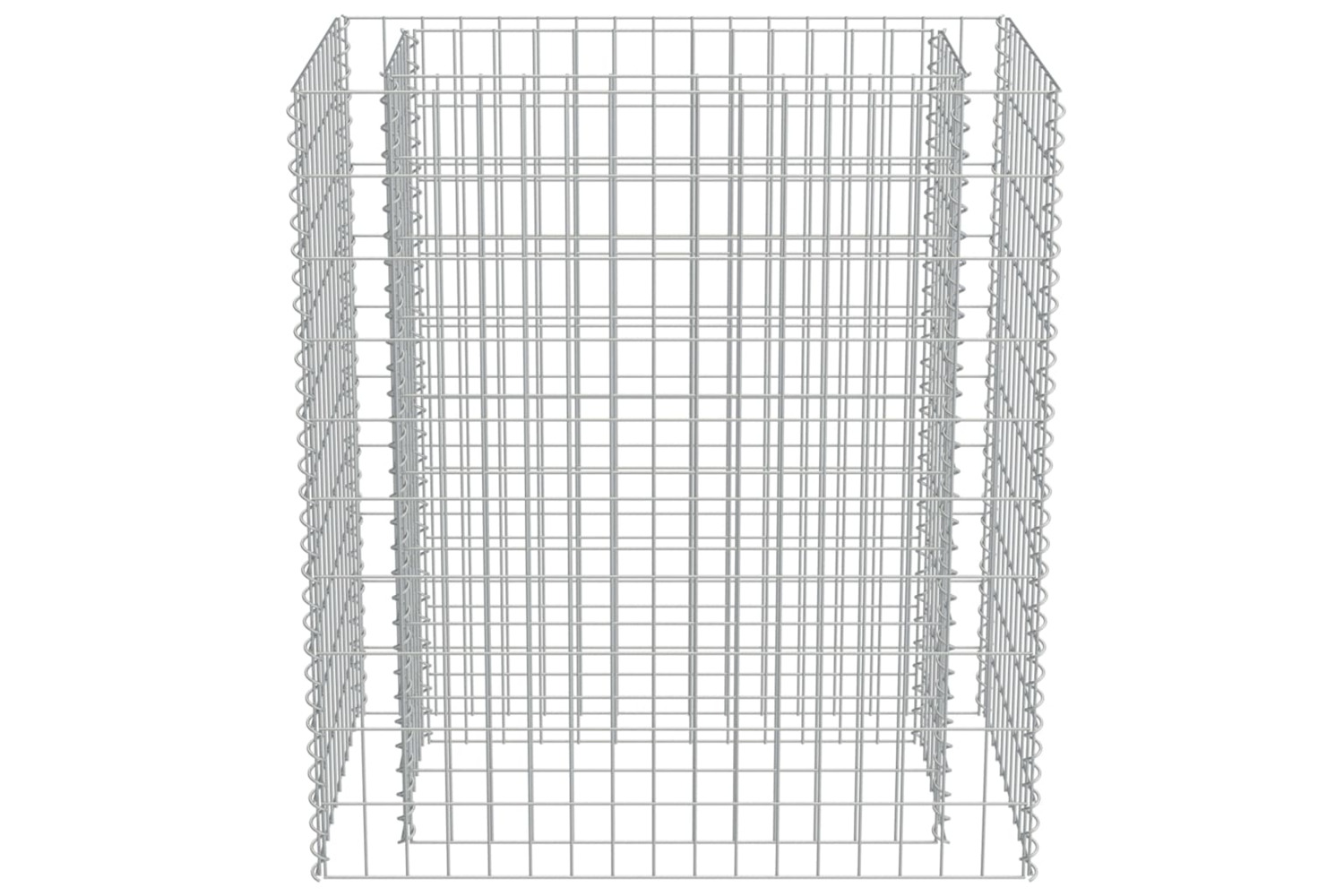 vidaXL 143568 Gabion Raised Bed Galvanised Steel 90x50x100cm