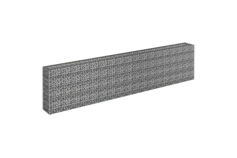 Vidaxl 145643 Gabion Raised Bed Galvanised Steel 360x30x90 Cm