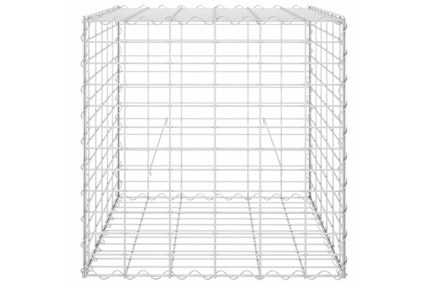 vidaXL 145651 Cube Gabion Raised Bed Steel Wire 60x60x60cm