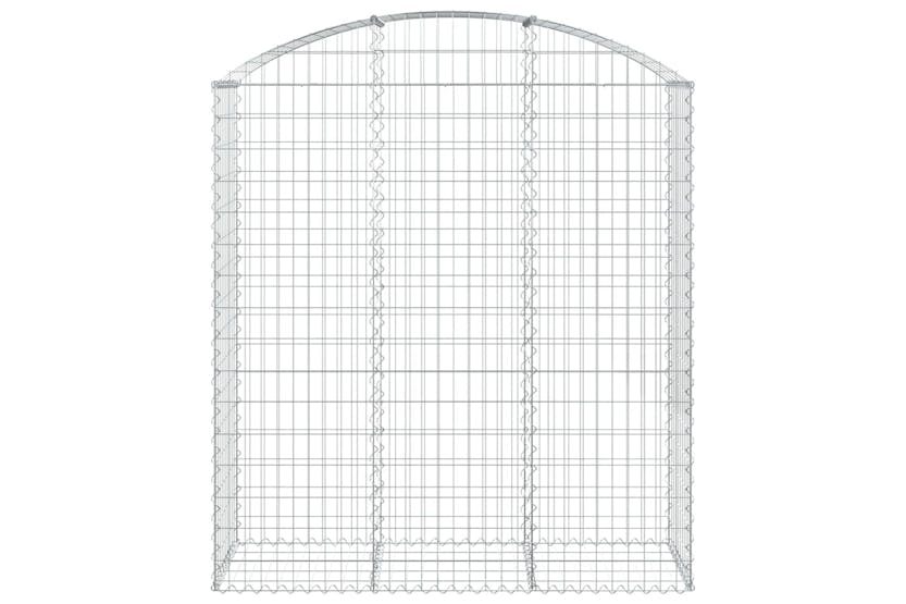 Vidaxl 153458 Arched Gabion Basket 150x50x160/180 Cm Galvanised Iron