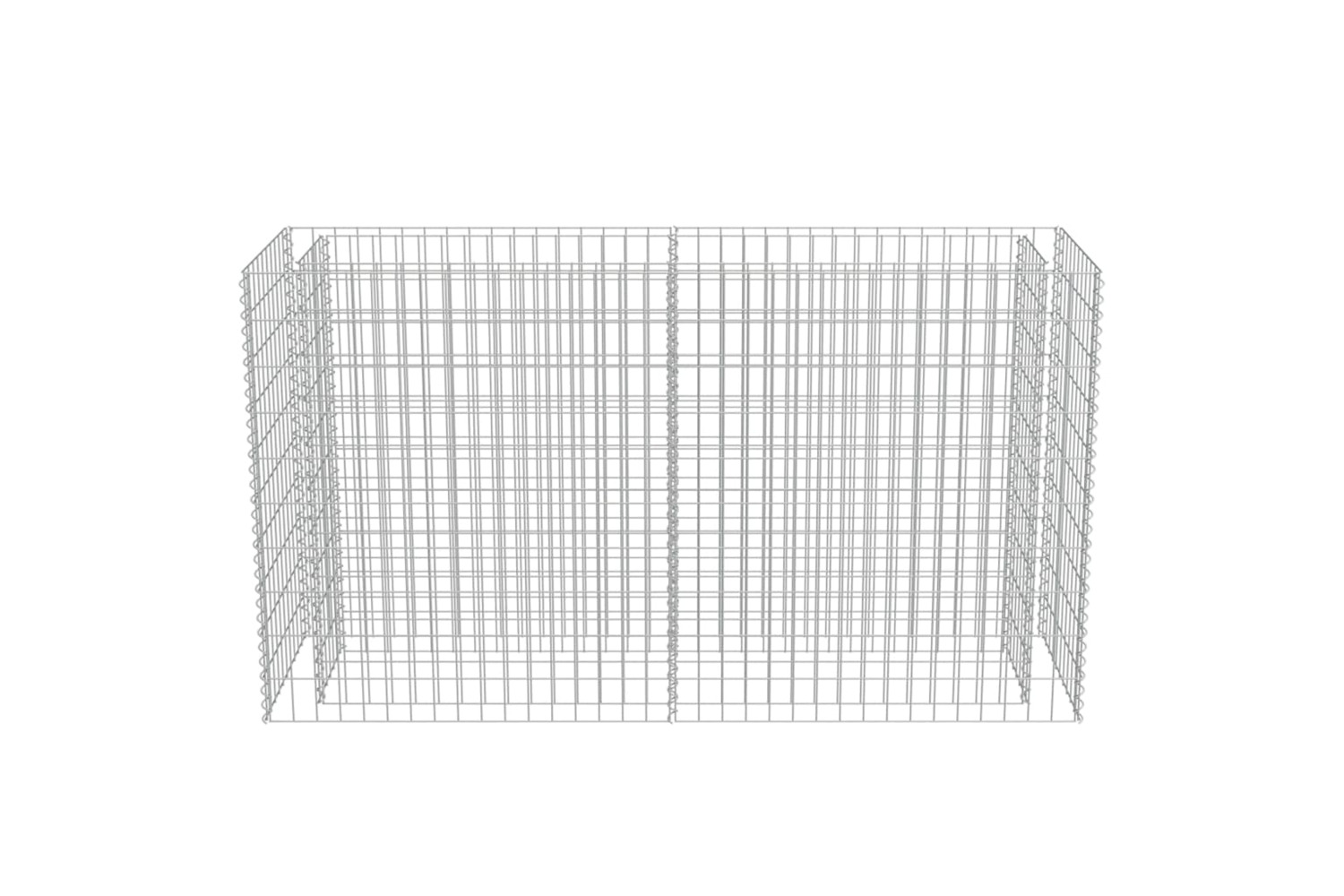 vidaXL 143558 Gabion Raised Bed Galvanised Steel 180x50x100cm