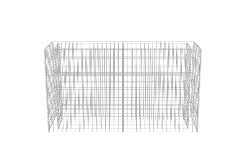 Vidaxl 143558 Gabion Raised Bed Galvanised Steel 180x50x100 Cm