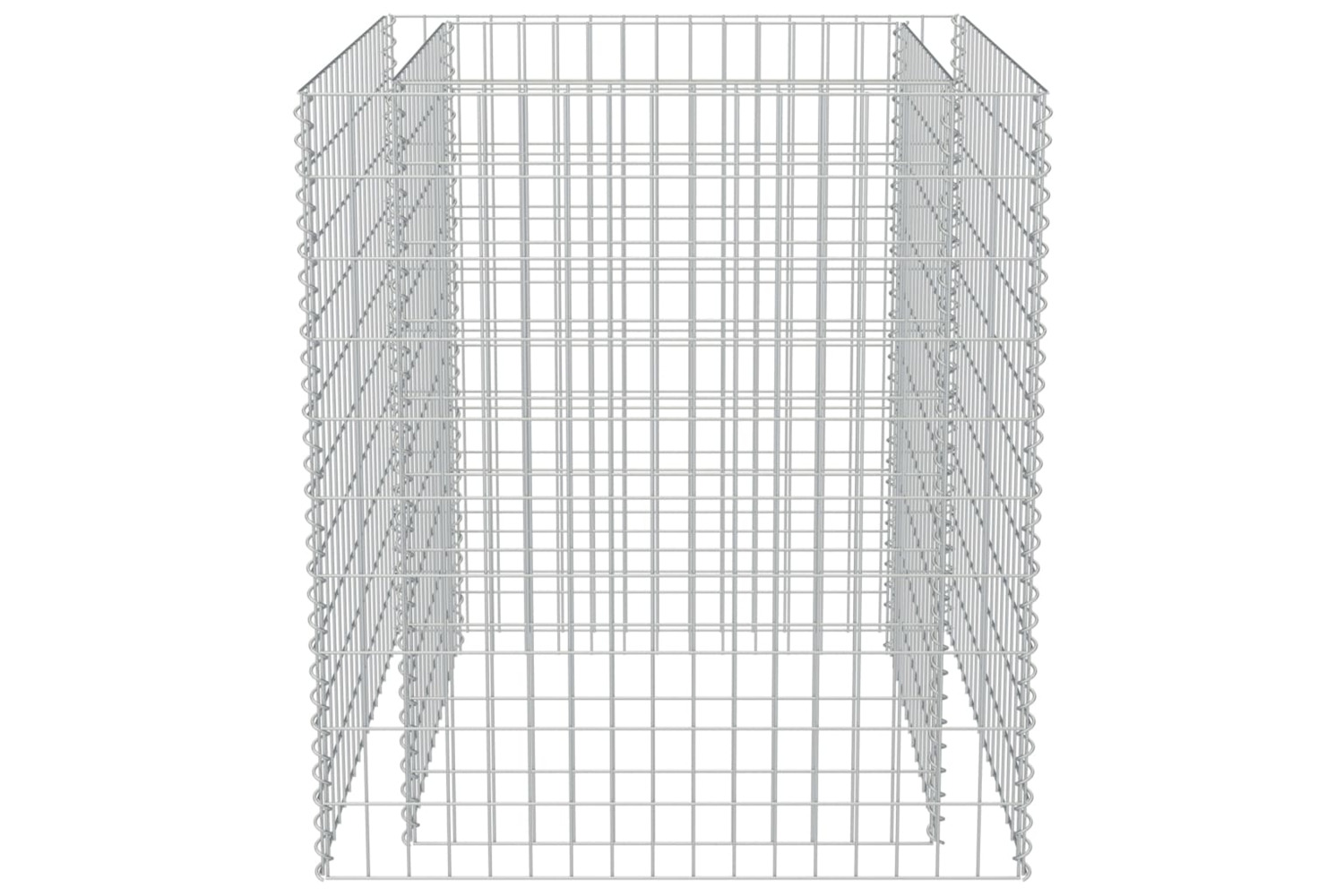 vidaXL 143556 Gabion Raised Bed Galvanised Steel 90x90x100cm