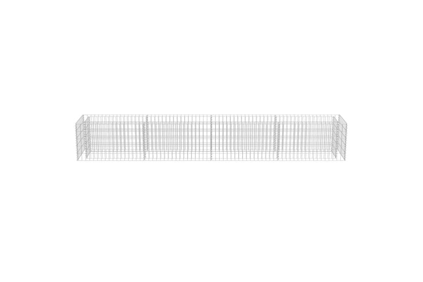 Vidaxl 143561 Gabion Raised Bed Galvanised Steel 360x50x50 Cm