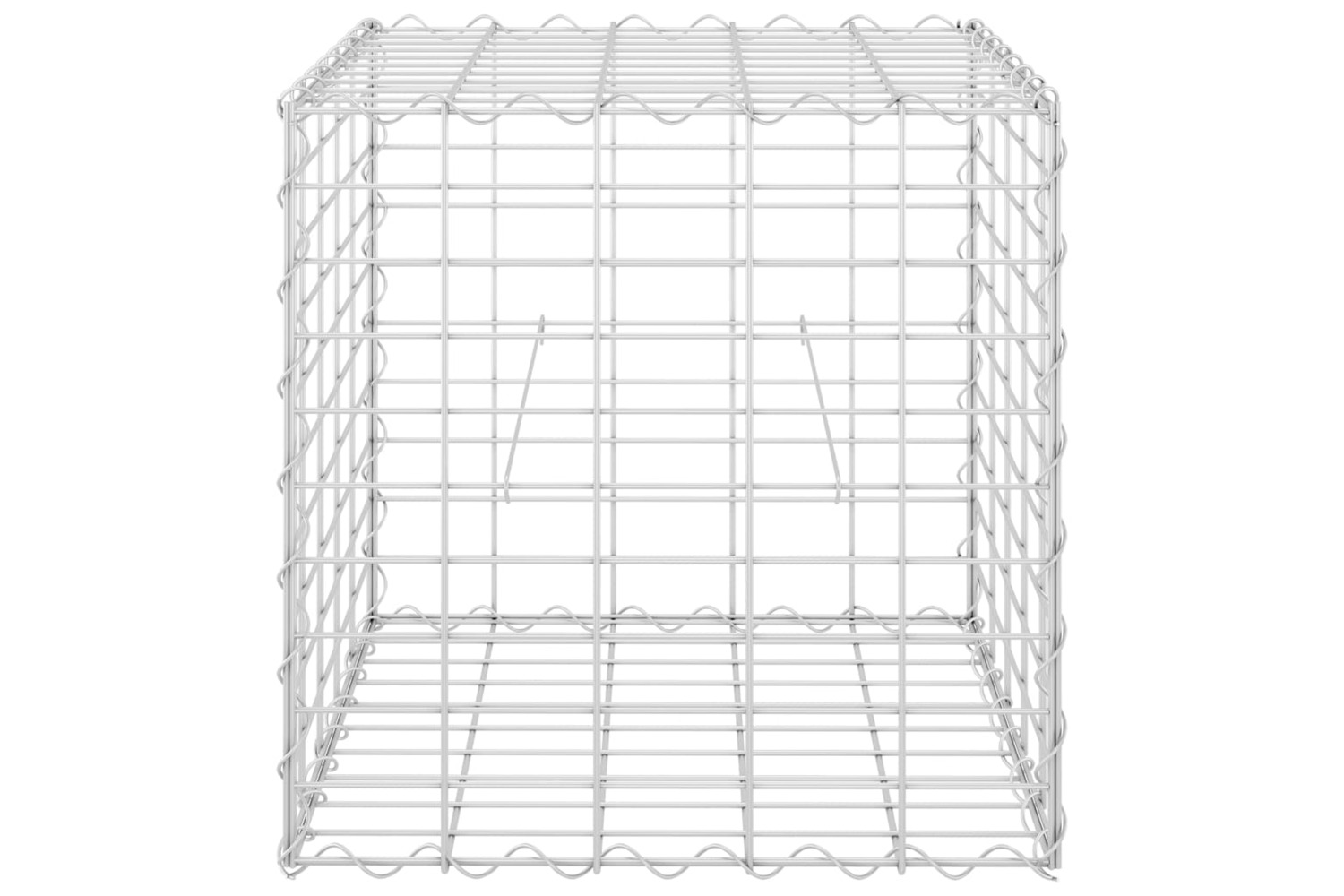 vidaXL 145650 Cube Gabion Raised Bed Steel Wire 50x50x50cm