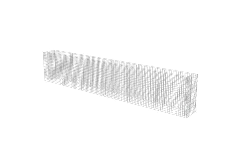 Vidaxl 143566 Gabion Raised Bed Galvanised Steel 540x50x100 Cm