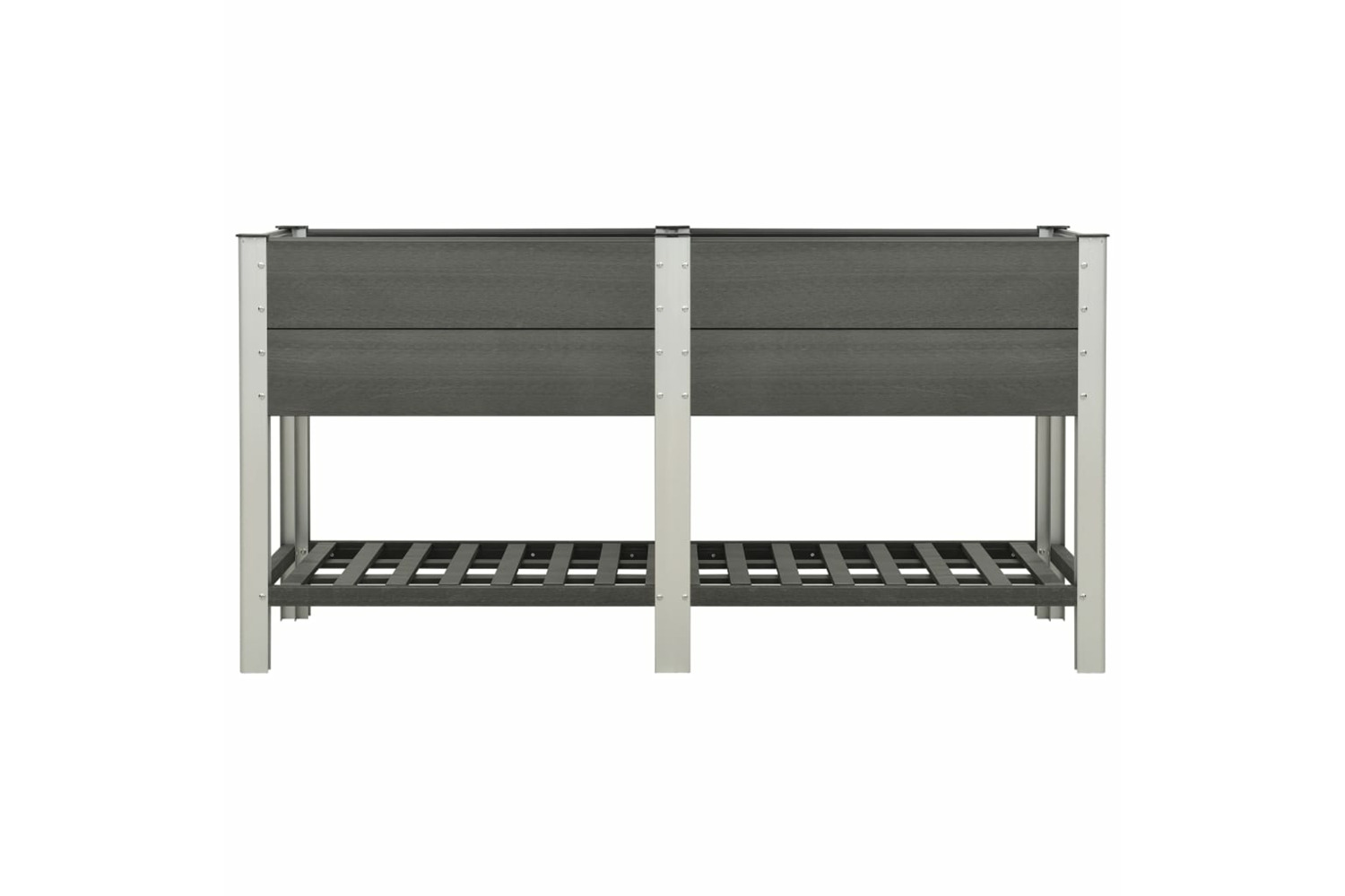 vidaXL 149018 Garden Raised Bed With Shelf 175x50x90cm Wpc Grey