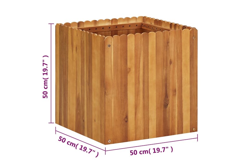 Vidaxl 45927 Garden Raised Bed 50x50x50 Cm Solid Acacia Wood